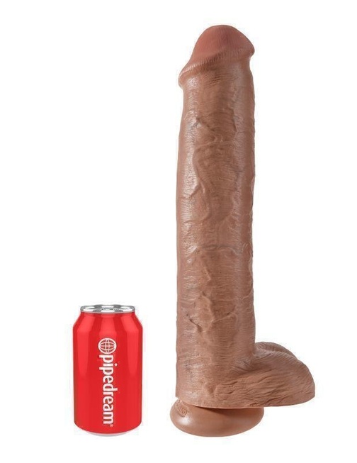 Фаллоимитатор гигант PipeDream King Cock Cock with Balls, телесный