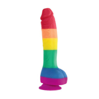 Фаллоимитатор на присоске NS Novelties Colours - Pride Edition - 8 Dildo - Rainbow