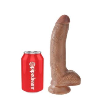 Фаллоимитатор реалистик PipeDream King Cock Cock with Balls с мошонкой на присоске, телесный