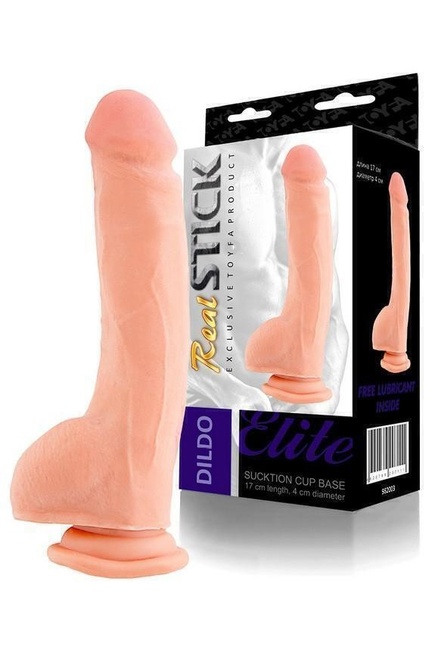 Фаллоимитатор Toyfa RealStick Elite 17 см, телесный