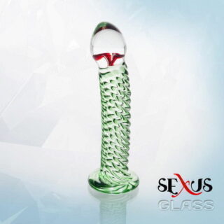 Фаллоимитатор Sexus Glass, зеленый