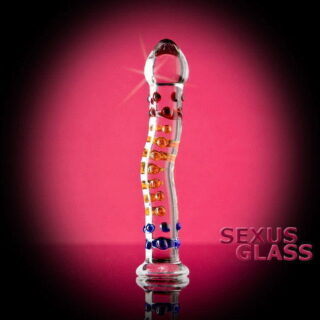 Фаллоимитатор Sexus Glass изогнутый, прозрачный