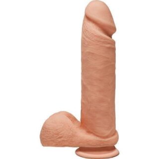 Фаллоимитатор Doc Johnson The D™ Perfect D 8" with Balls ULTRASKYN™ на присоске, телесный