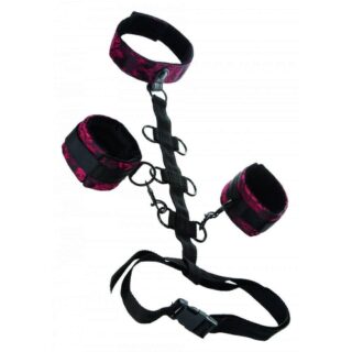 Фиксация для рук и шеи California Exotic Novelties Scandal Collar Body Restraint, розовый