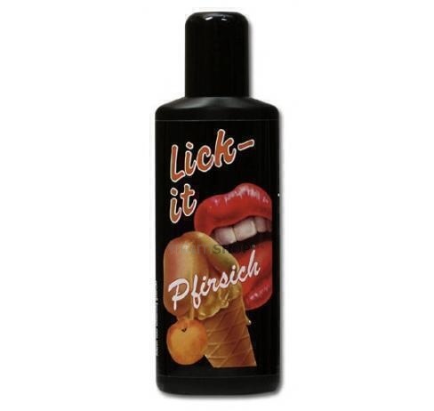 Съедобный гель-лубрикант Lick It Pfirsich - персик, 100 мл