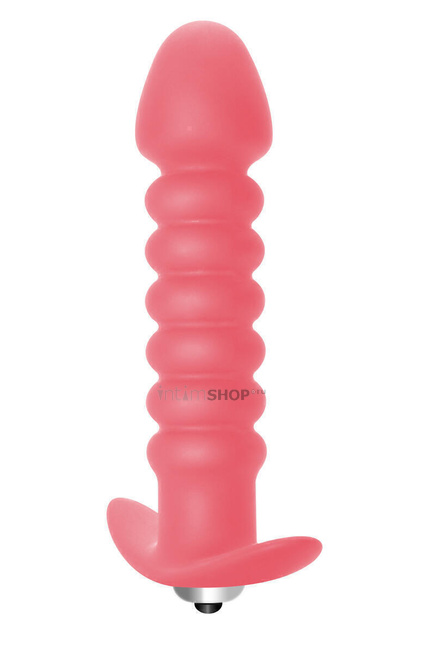 Анальная вибропробка Twisted Anal Plug Lola Toys First Time, розовый