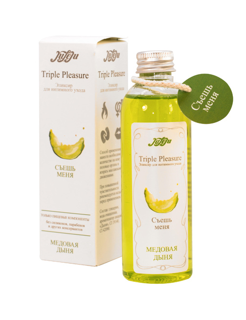 Эликсир для интимного ухода "Triple Pleasure" Медовая дыня, 130 мл, флакон