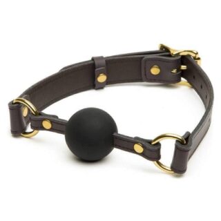 Кляп Coco de Mer Leather Ball Gag, коричневый