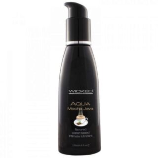 Оральный лубрикант со вкусом кофе мокка WICKED AQUA MOCHA JAVA, 120 мл