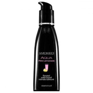 Лубрикант со вкусом розового лимонада WICKED AQUA PINK LEMONADE, 120 мл