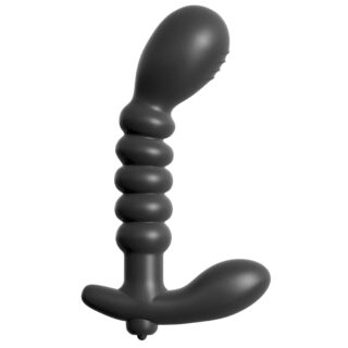 Массажер простаты с вибрацией PipeDream Anal Fantasy Collection Ribbed Prostate Vibe, черный