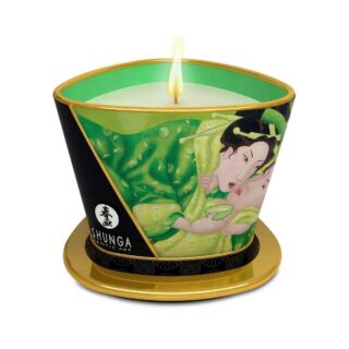 Свеча с массажным маслом Shunga Зеленый чай, 170 мл