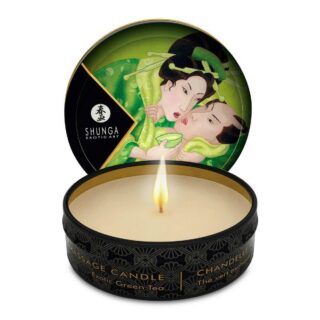 Свеча с массажным маслом Shunga Зеленый чай, 30 мл