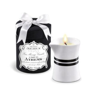 Массажная Свеча PETITS JOUJOUX ATHENS мускус и пачули 190 гр.