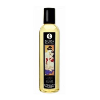 Массажное масло Shunga Романтическая клубника с шампанским, несъедобное, 250 мл