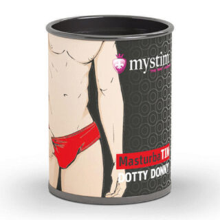 Минимастурбатор Mystim MasturbaTIN Dotty Donny - Dots, рельеф яркие точки