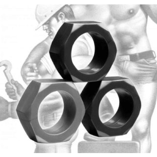 Набор эрекционных колец Tom of Finland 3 Piece Cock Nuts