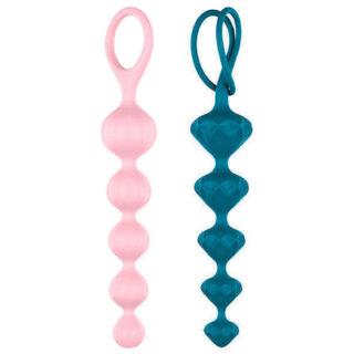 Анальный стимулятор Satisfyer Beads набор, цветные, 21 см, 2 шт в упаковке