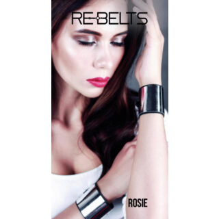 Наручники черные с зеркальным элементом Rosie Black