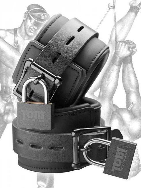 Наручники Tom of Finland Neoprene Wrist Cuffs, чёрный