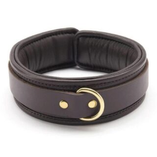 Ошейник Coco de Mer Leather Collar, коричневый