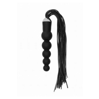 Анальная елочка с плеткой  Whip with Curved Silicone Dildo Shots
