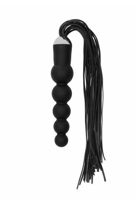 Анальная елочка с плеткой  Whip with Curved Silicone Dildo Shots