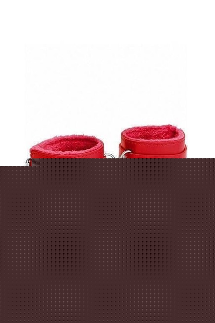 Наручники (оковы, фиксаторы) Plush Leather Hand Cuffs Ouch! Shots