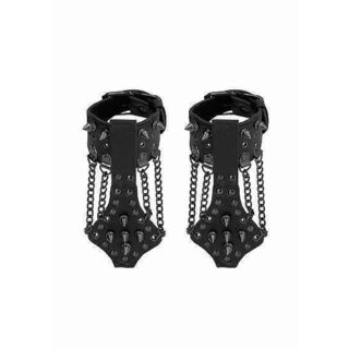 Агрессивные наручники Ouch Skulls and Bones Black