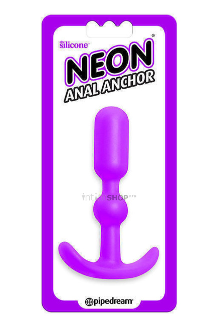 Анальная пробка Pipedream Neon Anal Anchor, фиолетовый от IntimShop