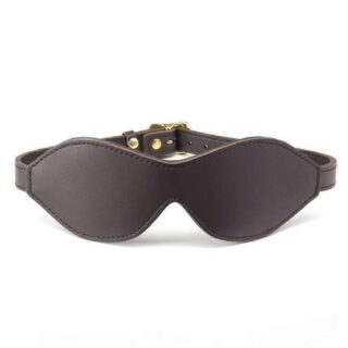 Повязка на глаза Coco de Mer Leather Blindfold, коричневый