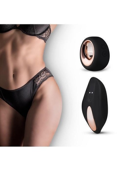 Трусики-слипы с вибромассажером для стимуляции клитора Vibrating Briefs EDC Wholesale, чёрный, S/L
