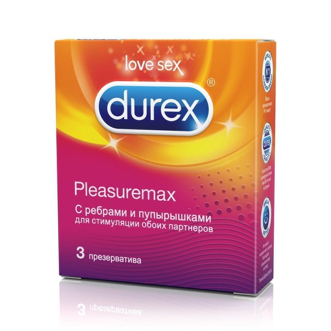 Презервативы Durex Pleasuremax (3 шт.)