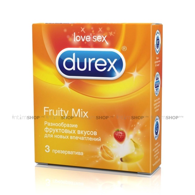 

Презервативы Durex Fruity Mix Select (3 шт.)