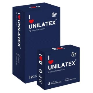 Презервативы Unilatex 12 шт + 3 шт в подарок, особо прочные
