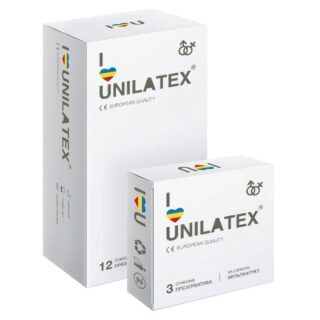 Презервативы Unilatex 12 шт + 3 шт в подарок, мультифрукт