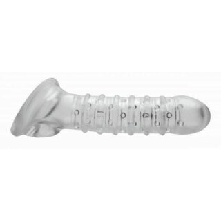 Прозрачная утолщающая насадка на пенис Tom of Finland Textured Girth Enhancer