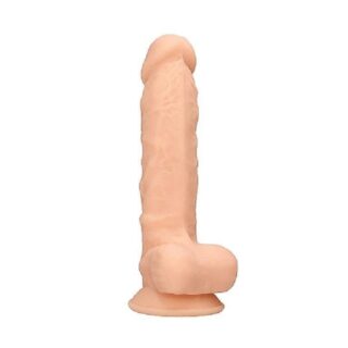 Фаллоимитатор Silicone Dildo With Balls - 17,8 см. Shots