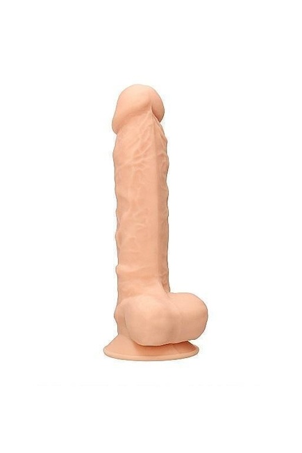 Фаллоимитатор Silicone Dildo With Balls - 22,8 см. Shots
