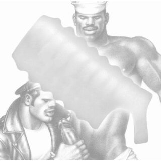 Ребристая утолщающая насадка на пенис Stroker Sheath - Tom of Finland