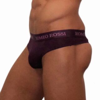 Трусы мужские стринги фиолетовые Romeo Rossi, L