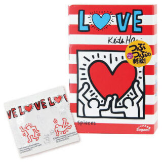 Презервативы Sagami LOVE Keith Haring 12's Pack Latex Condom - 1 уп (12 шт)