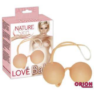 Шарики Вагинальные Nature Skin Loveballs (телесные)