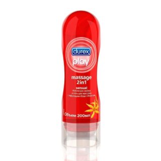 Смазка Durex Play Massage 2 в 1 Иланг-Иланг (смазка + массажный гель), 200 мл диспенсер