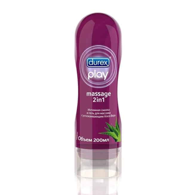 Смазка Durex Play Massage Aлое Вера (смазка + массажное масло)