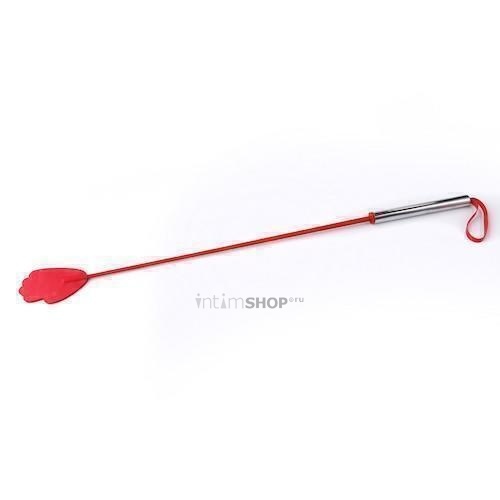 Стек с металлической хромированной ручкой красный от IntimShop