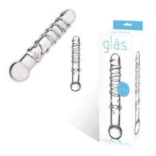 Стеклянный анальный фаллоимитатор Glas Calisto Clear Glass Dildo, прозрачный