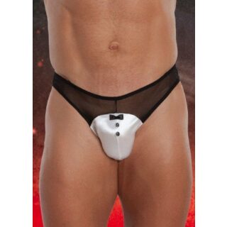 Трусы Джентельмена Soft Line мужские черно-белые, XL