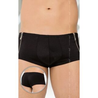 Трусы-Шорты Мужские Soft Line с двумя молниями черные, L
