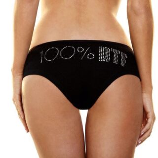 Трусики-Слип Coquette "100% DTF", черный SM